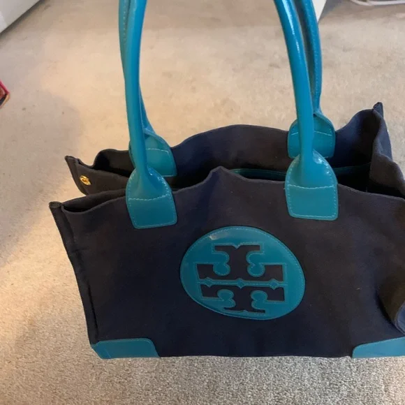 Tory Burch Blue and Black Women's Tote Bag - Picture 2 of 9
